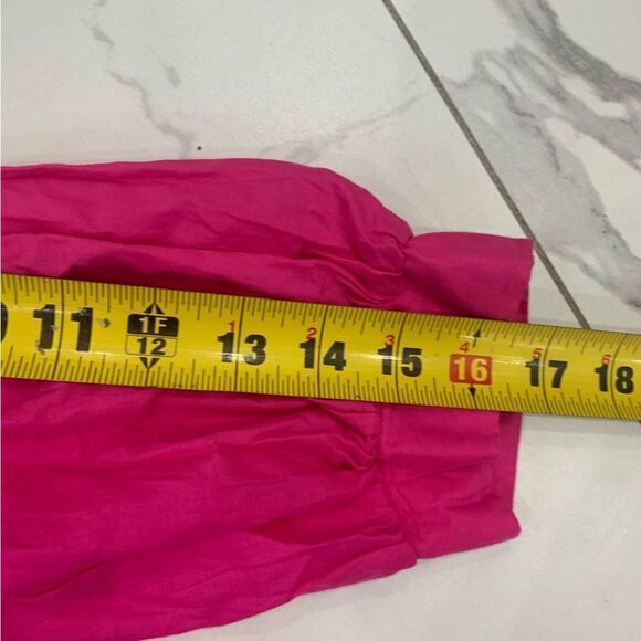 Devotion Twins Dress Sz Small Pink flare 3/4 Sleeve Boho V-Neck Oversized midi - Picture 4 of 11